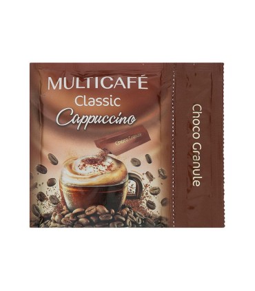 كارتون  كابتشينو كلاسيك مع مزيج الشوكولاتة من MOLTICAFE أكياس 25 غرام عبوة 120 كيس