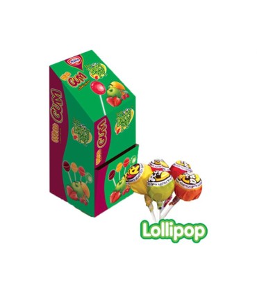 كارتون حلوى مصاصة Lollipop بالعلكة ماركة RANA  100 عدد