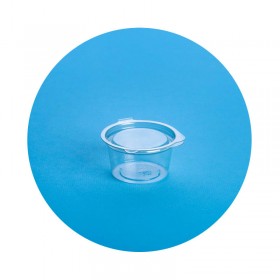 كارتون علبة بلاستيكية دائرية صغيرة بالغطاء استعمال مرة واحدة - N2003