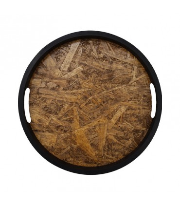 كارتون صينية تقديم خشب تشكيلة اسبرت دائرة الشكل نقشة الخشب